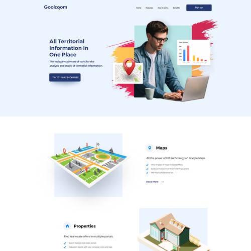 Landing page design contest entry by Kelvin.J