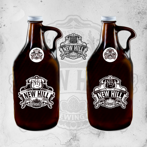 Blend sophistication with edge to create attention grabbing logo for New Hill Brewing Co. Design by DataDesign99d