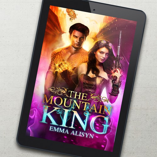 Futuristic dragon steampunk romance Design by Biserka Design