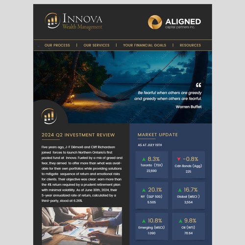 Modern Design for Investment Newsletter Wanted! Design by Silviab1