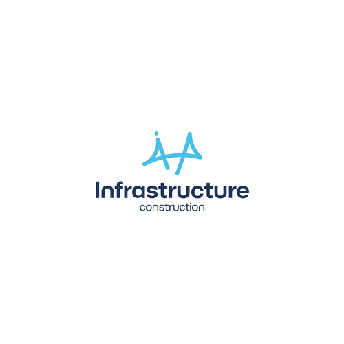 "Infrastructure Construction" UNIQUE LOGO Design by Madalin✏️