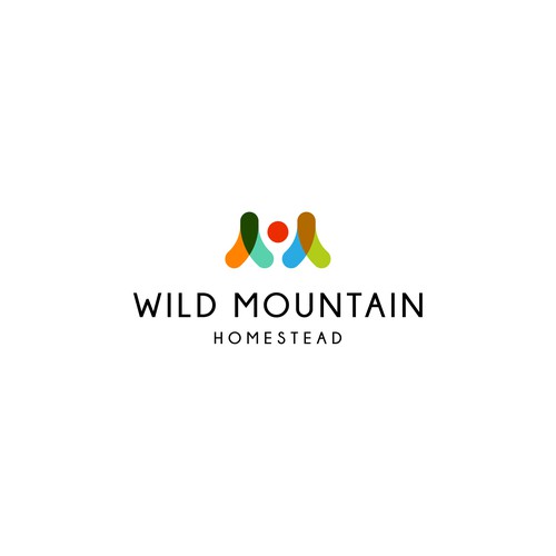 Artistic modern logo needed for a mountain-top flower farm. Design by Cosmin Virje