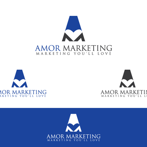 Ground breaking logo design required for the new Amor Marketing website!! Design by AguSzuge