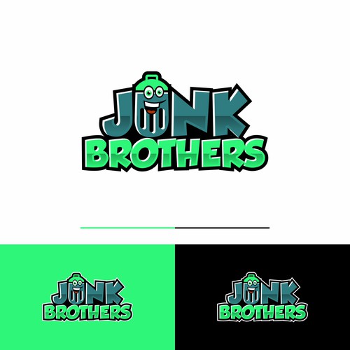 Fun logo for our local, family owned junk removal business Design by NuriCreative