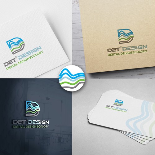 DET——Industrial Design Company Logo Design (Gold) Design by spArt31™