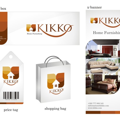 Kikko Home furnishing - Logo for Retail store design contest!! Design by Danny Abidawud