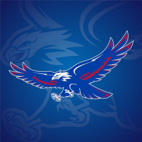 High-Flying Eagle Logo for a High-Performing School District Diseño de indraDICLVX