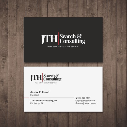 Business Card Design for Executive Search Firm Design by Tcmenk