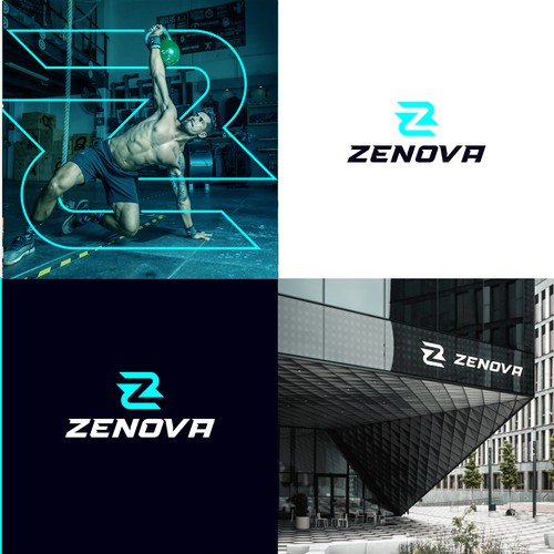 Zenova Logo: Revolutionary suite of health and wellness mobile apps Diseño de Wajahat_designs