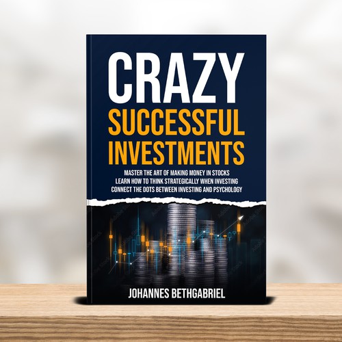 Powerful Book Cover for an Investing book that helps to Build Wealth in the Stock Market Design by T.Primada