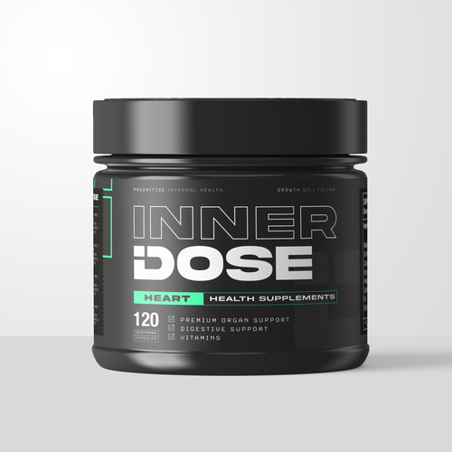 Minimal supplement bottle label design for male elite athletes Design by Mousers