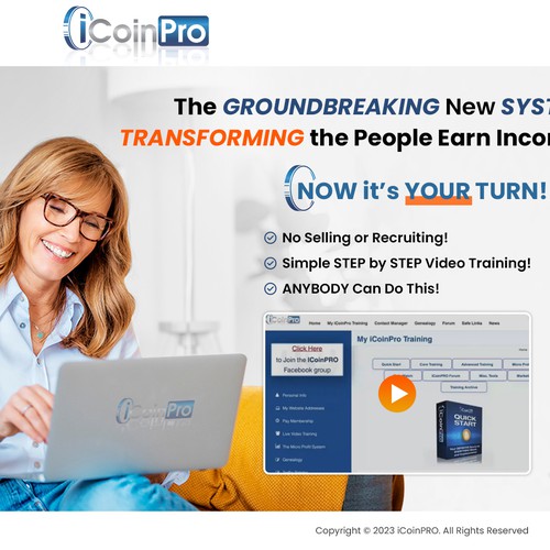 Landing page design contest entry by Atul-Arts