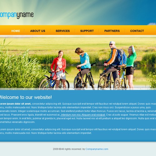 1-3 Page Website Template Design von desigN86