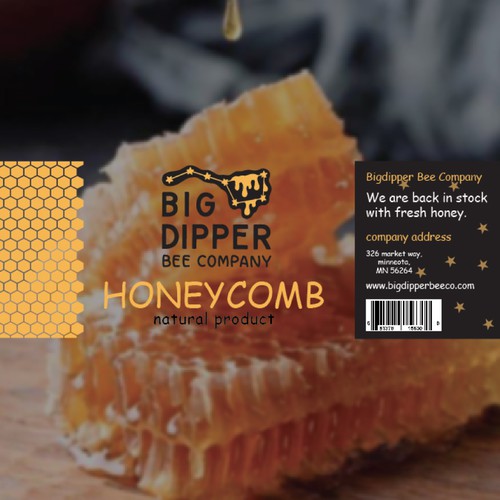 Design a label for my home grown Honey Comb Design by LAXMI DESIGNHUB