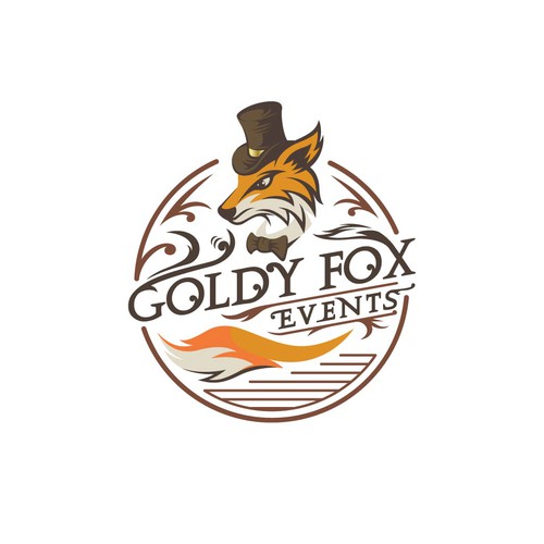 Design a Chic and Stylish Fox Logo for Our Elegant Wedding and Event Rental Business: Goldy Fox Events Design by A I D A