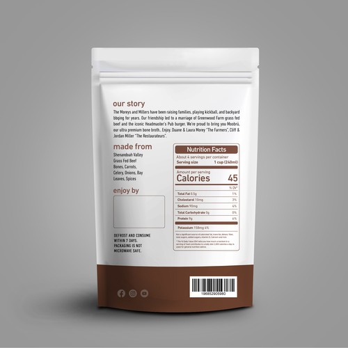 Bone Broth Package Design by sougatacreative