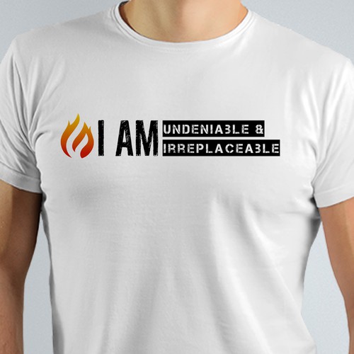 Undeniable & Irreplaceable T- shirt Logo Contest -(Minimalist) -This should be an easy one. Design by BenGraphics