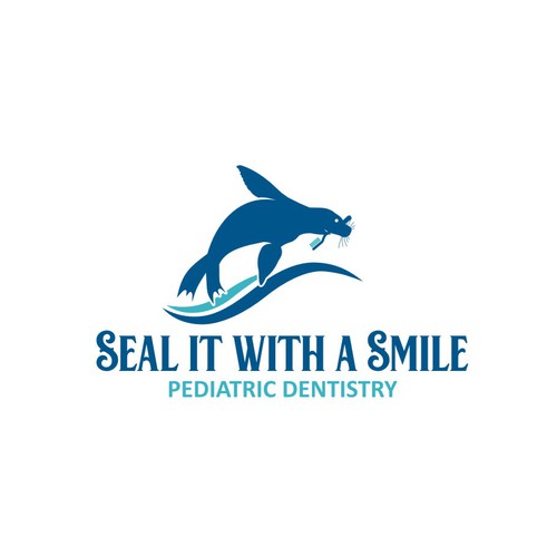 Modern and fun seal logo & branding package for new pediatric dentist! Diseño de nik007