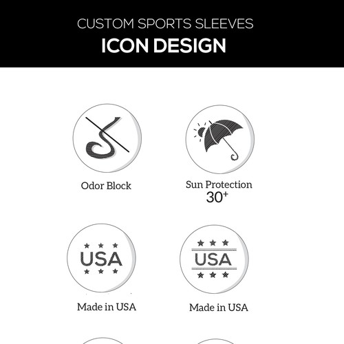 Create Fabric Technology Icons for Custom Sports Sleeves Design by Nandita Pal