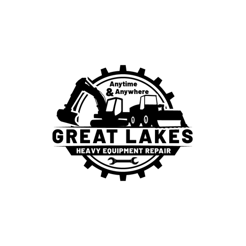 Creative design for heavy equipment repair in the state of Michigan Design by Fadlan FN