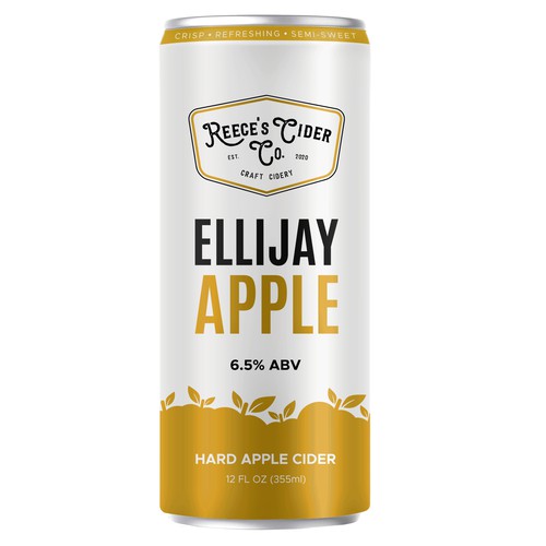 modern Hard apple cider can label Design by milten