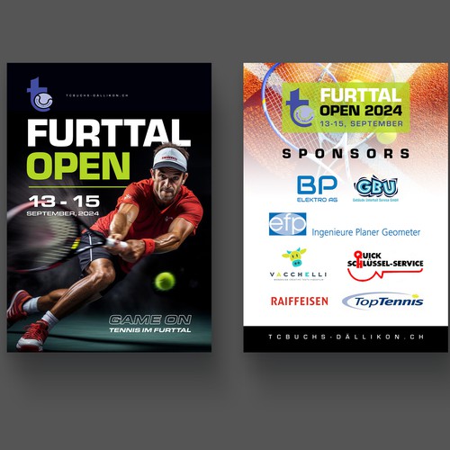 Aces & Action: Cool Flyer for a Tennis Tournament Design by P I X 3 L