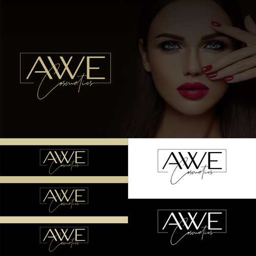 Awe Cosmetics - create a logo that visualizes a breathtaking moment and pure beauty Design by Direwolf Design