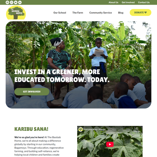 Baobab Home - NationBuilder Website