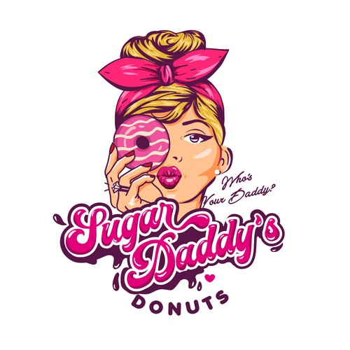 SUGAR DADDY DONUTS LOGO CONTEST Design by nindadian