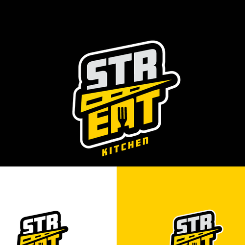 strEAT Kitchen Logo Design by -NLDesign-