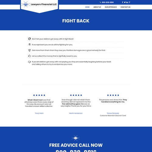 Debt Collection Website Design by Creative GS