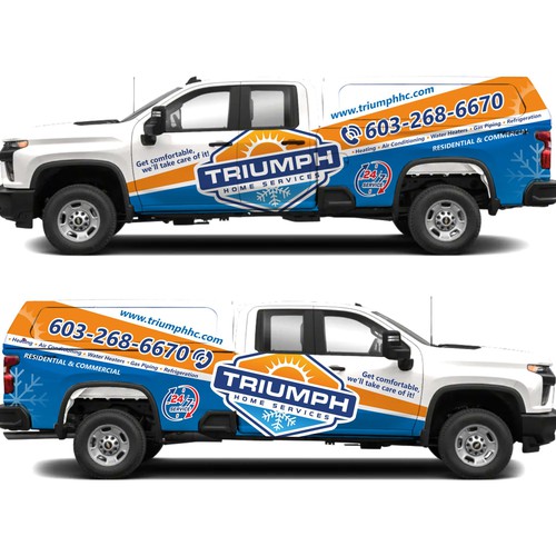 Hvac truck wrap Design by anthronx