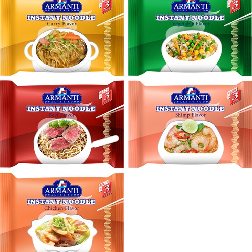 Design New Armanti Instant Noodles por sarapaheylo