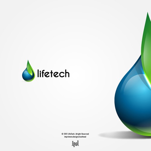 We turn air into clean drinking water. Design a sleek, sophisticated, fresh, clean, modern, green yet sexy logo for LifeTech Diseño de axehead