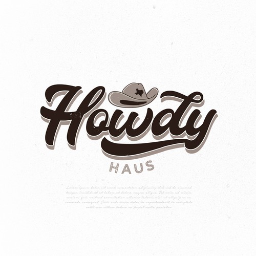 Howdy Logo for Fun Sign For Bar Ontwerp door Sebastiano"