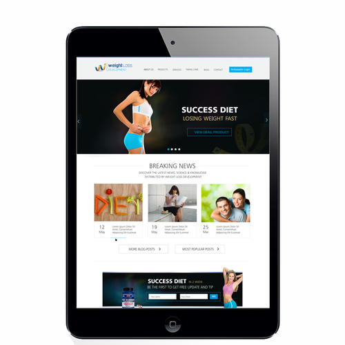 GUARANTEED winner! Design the website of a RISING STAR company! Design by Vishera