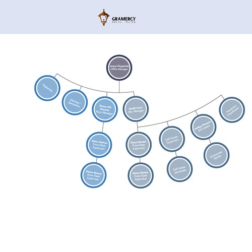 Organizational Chart for Dental Group Design by felixfesign