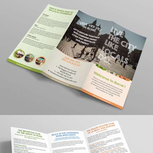 Let's venture togheter to create a charming brochure about the MIGHT OF ROME. Are you a REaL roman? Design by Hrle