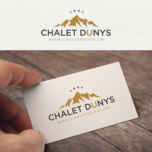 Create a expressive but simple logo for the Chalet Dunys in the Swiss Alps Design by M U S