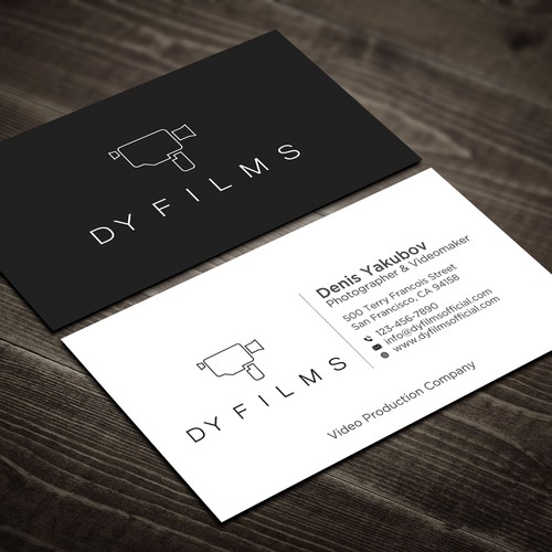 Business card for video production company Design by Rskylight