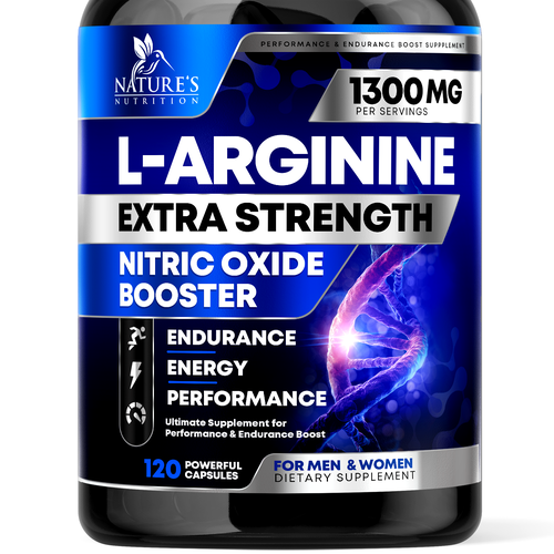 Powerful L-Arginine Capsules Design Needed for Nature's Nutrition Design by rembrandtjurin