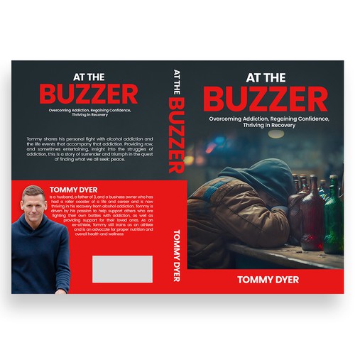 Book cover for inspirational, comeback story out of addiction into recovery! Design by Trzy ♛