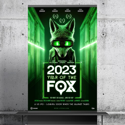 Life360 2023 Year of the Fox Poster Design by roppix