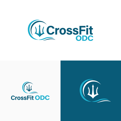 Logo pour une salle de CrossFit (France), thématique : trident, mer, odyssée, poseidon … Design by RahmaniaSafitri