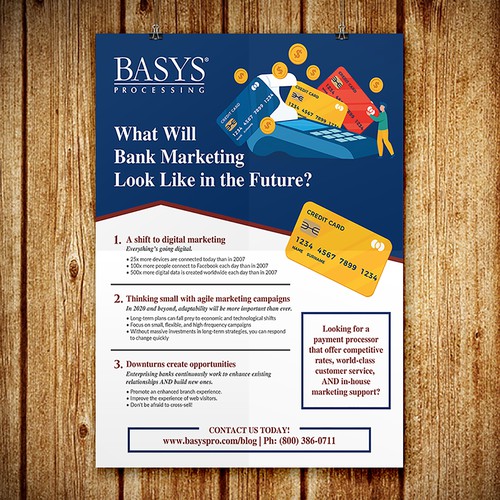 Flyer on the Future of Bank Marketing Design by TheThreeMedia