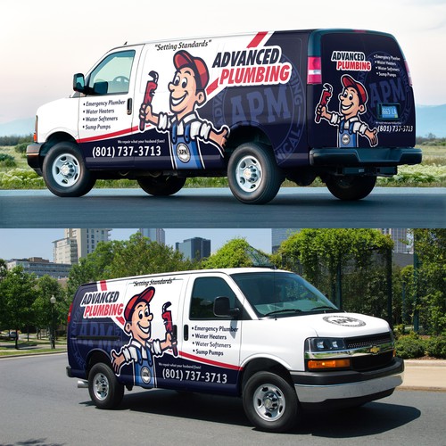 Looking for an eye catching Plumber van wrap Design by Nadun Prabodana