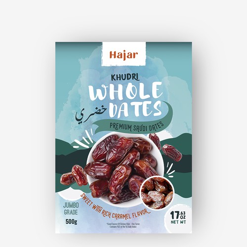 Dates Fruit Packaging Design Design by imdesignsph