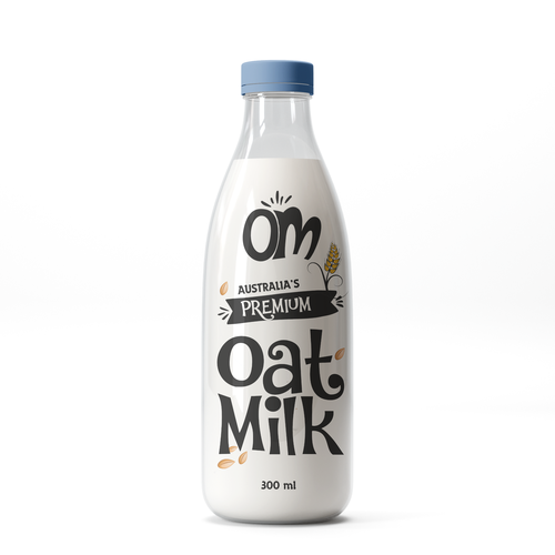 New oat Milk label Design by halesen