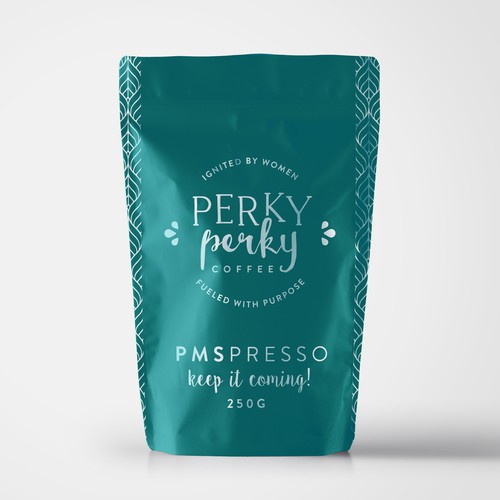 Perky Perky, Coffee Designed for Women デザイン by bekidesignsstuff