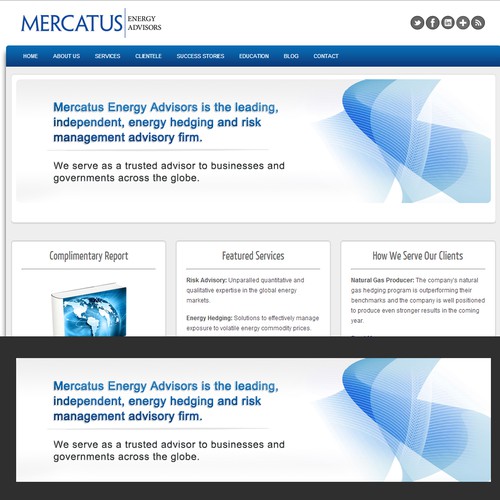 banner ad for Mercatus Energy Advisors  Design by AxeL Fx